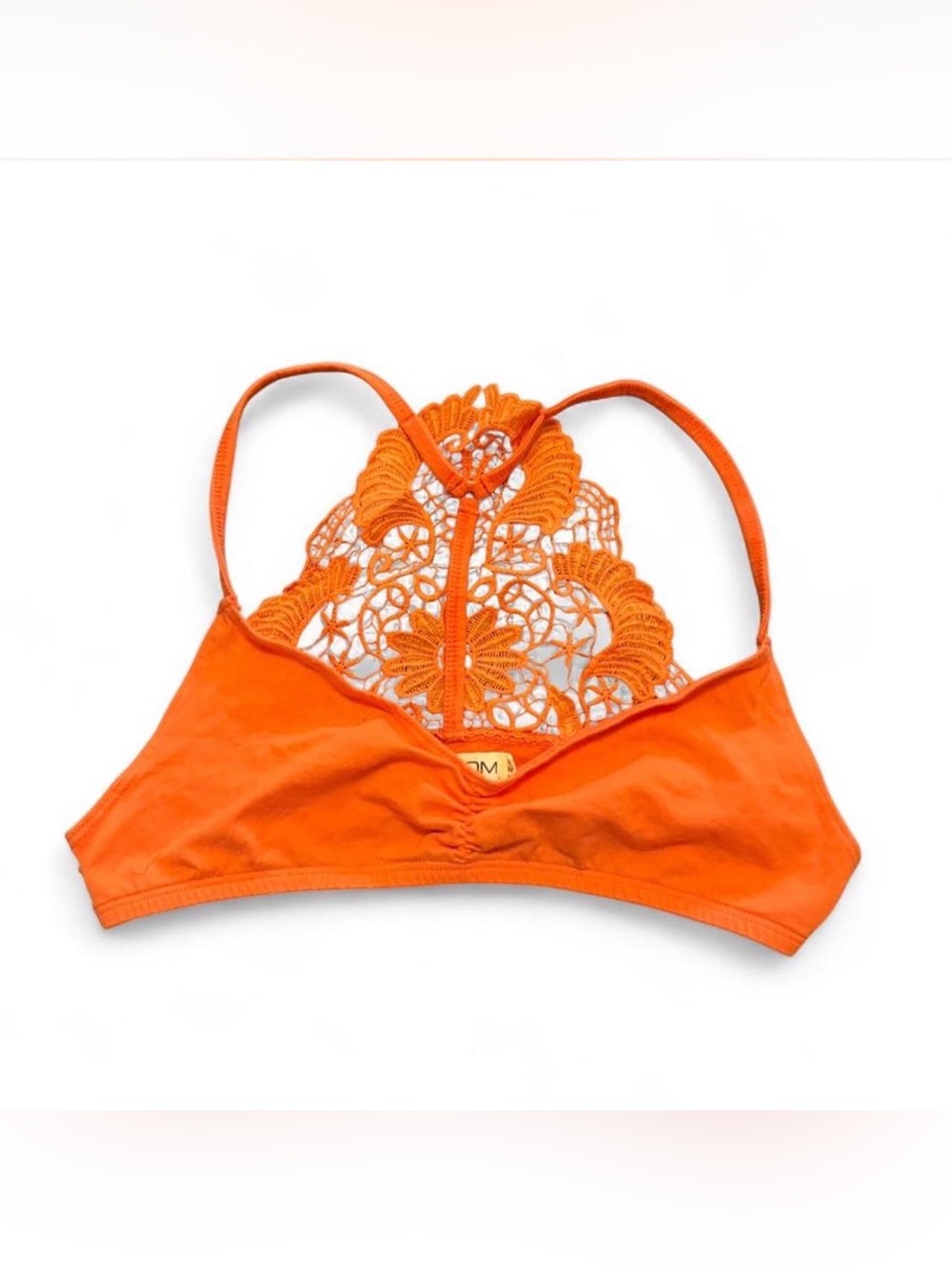Volcom  women’s orange lace Bralette size medium